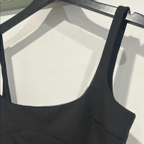 Zara Black Sleeveless Fitted Fran pencil Mini Dress women’s size medium black - Picture 2 of 4